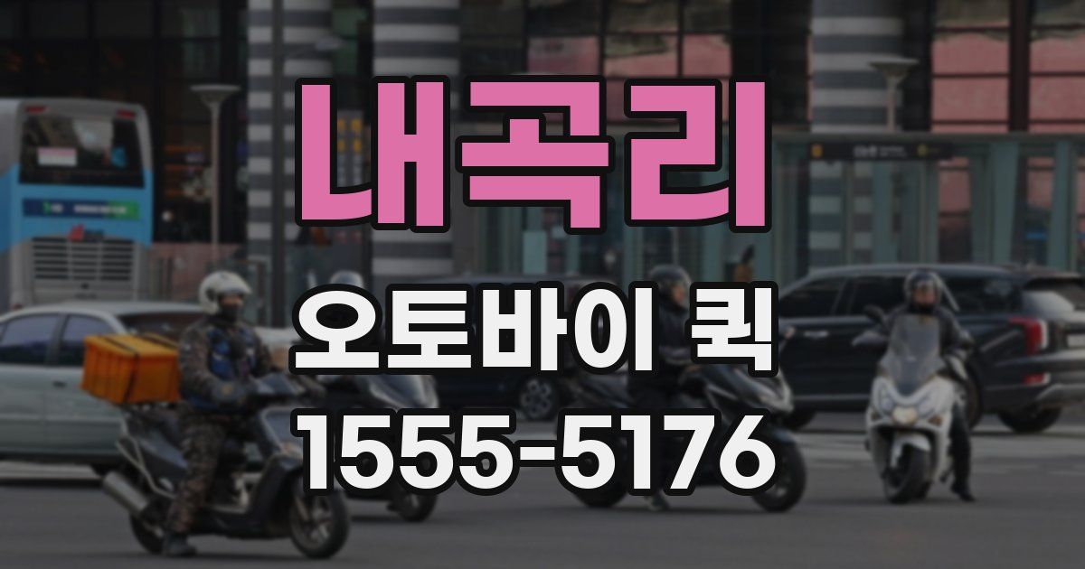 내곡리 오토바이 퀵