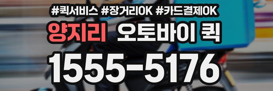 양지리 오토바이 퀵