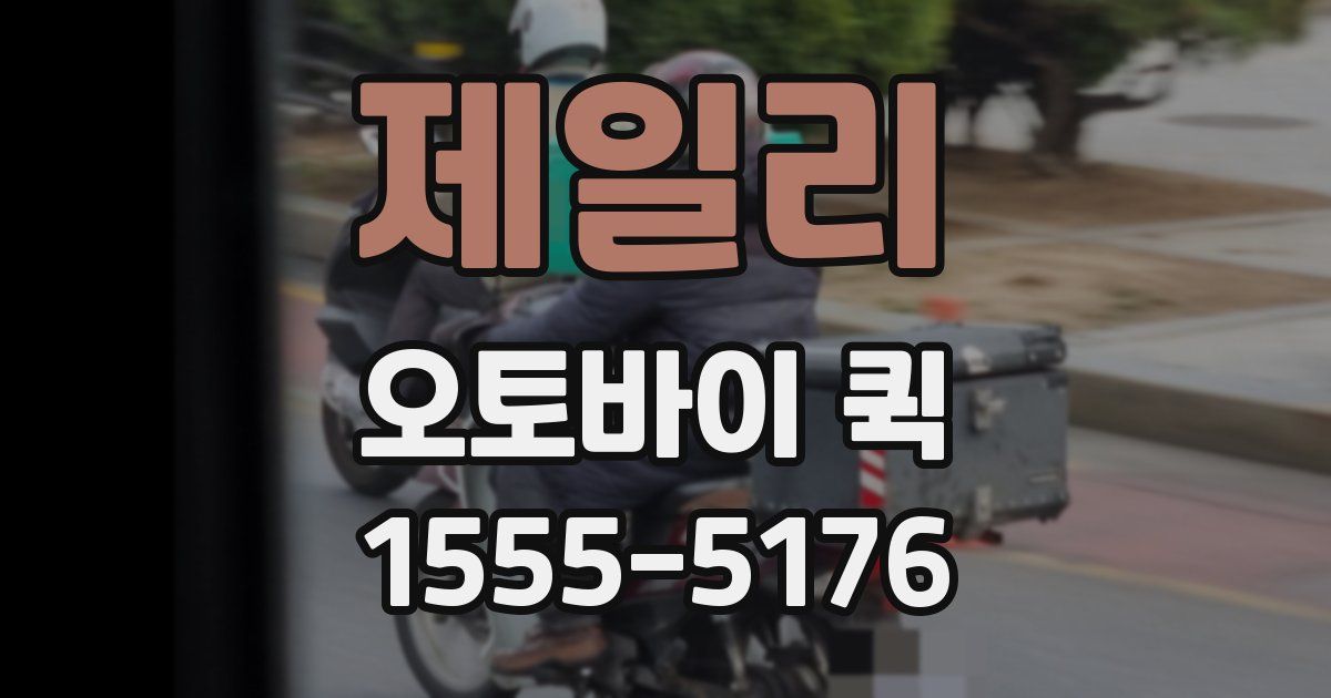 제일리 오토바이 퀵