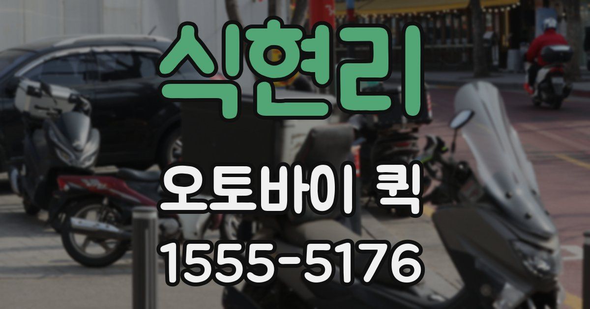 식현리 오토바이 퀵