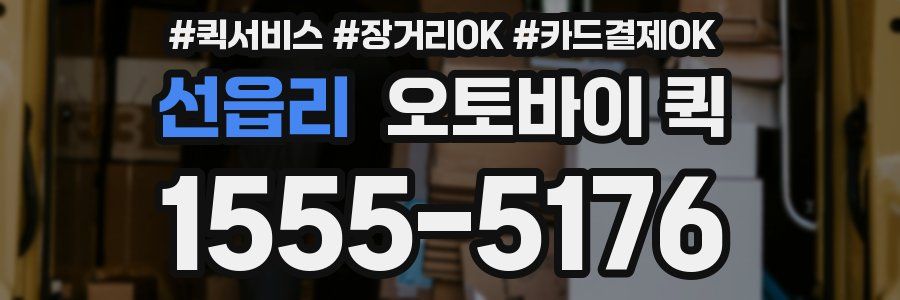 선읍리 오토바이 퀵