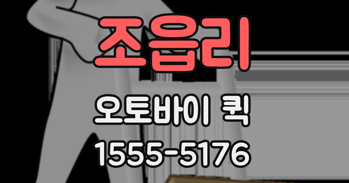 조읍리 오토바이 퀵