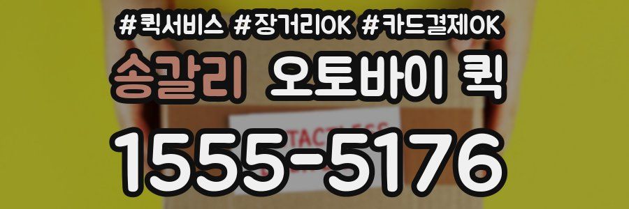 송갈리 오토바이 퀵