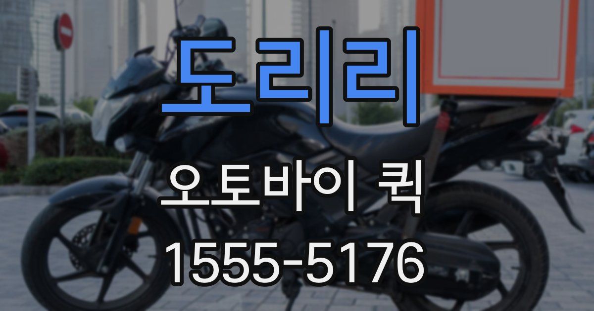 도리리 오토바이 퀵