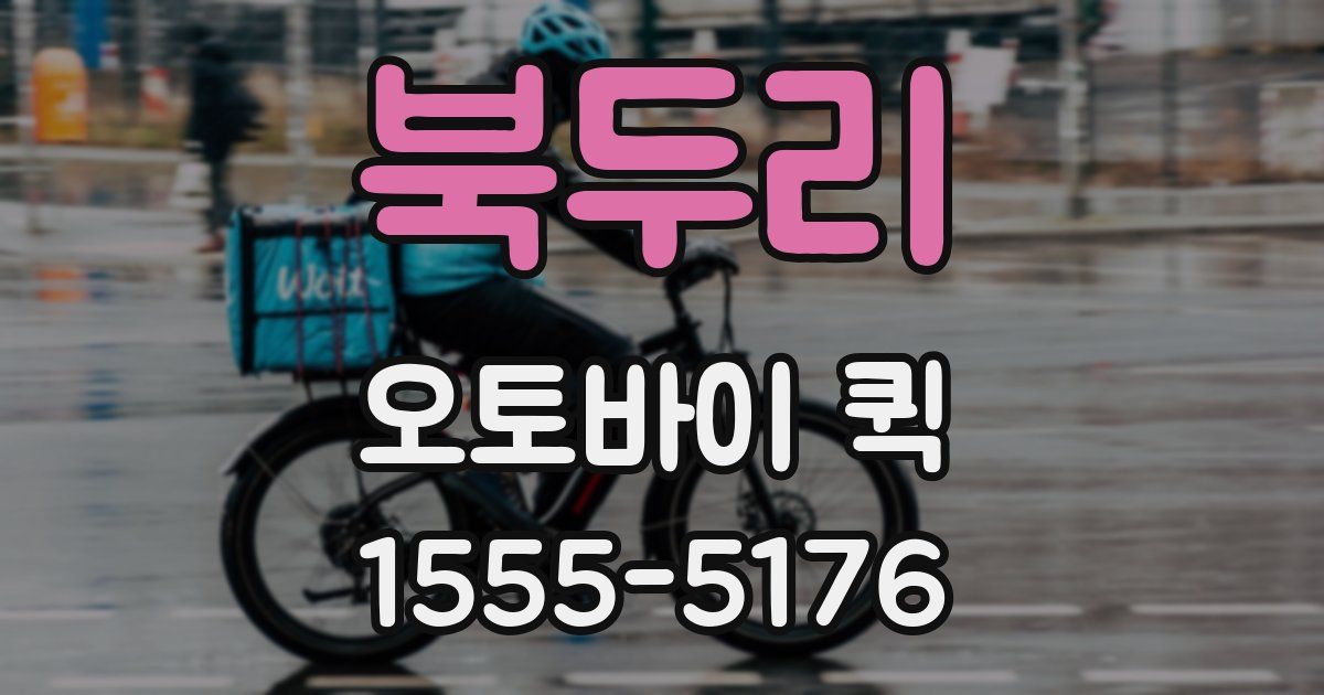 북두리 오토바이 퀵