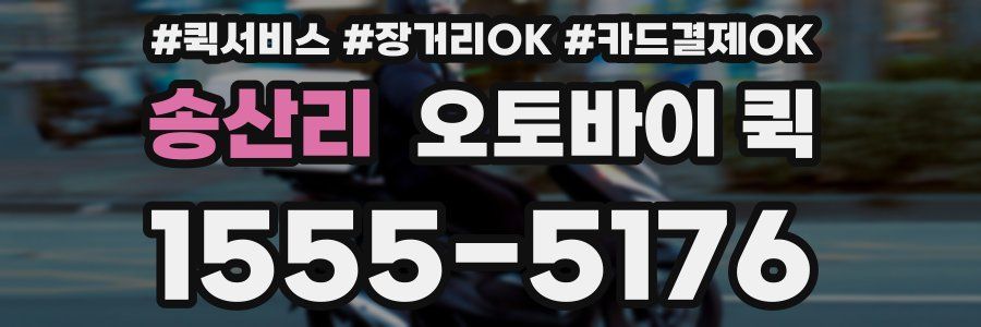 송산리 오토바이 퀵