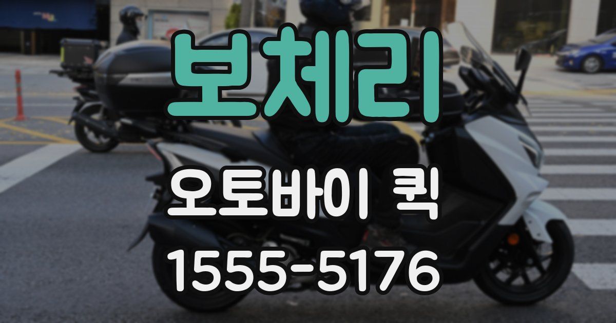 보체리 오토바이 퀵