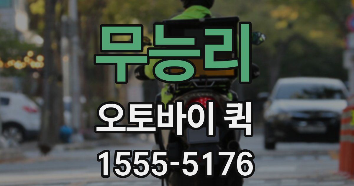 무능리 오토바이 퀵