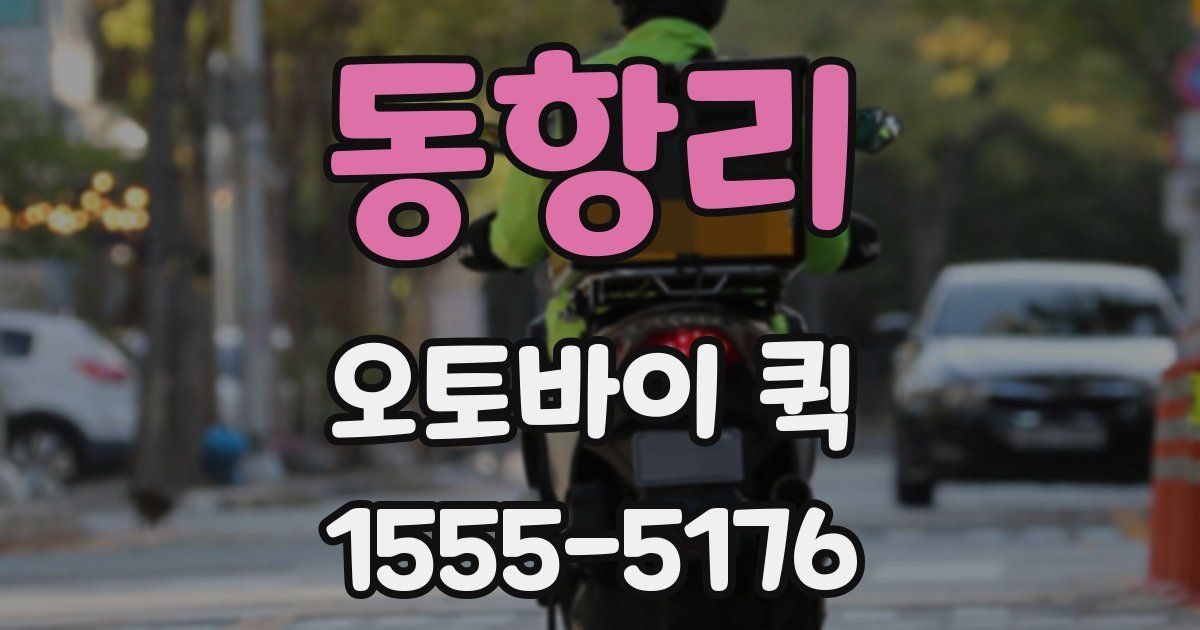 동항리 오토바이 퀵