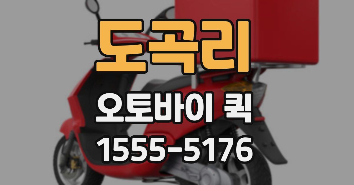 도곡리 오토바이 퀵