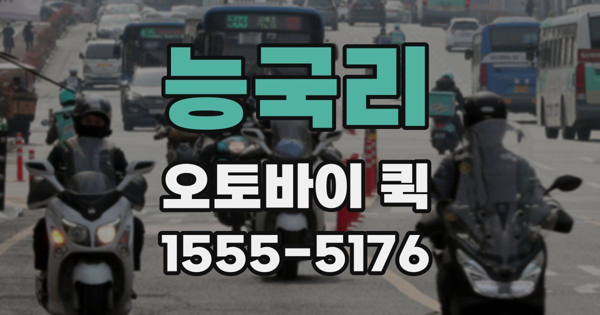 능국리 오토바이 퀵