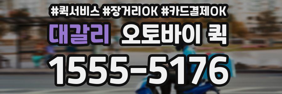 대갈리 오토바이 퀵