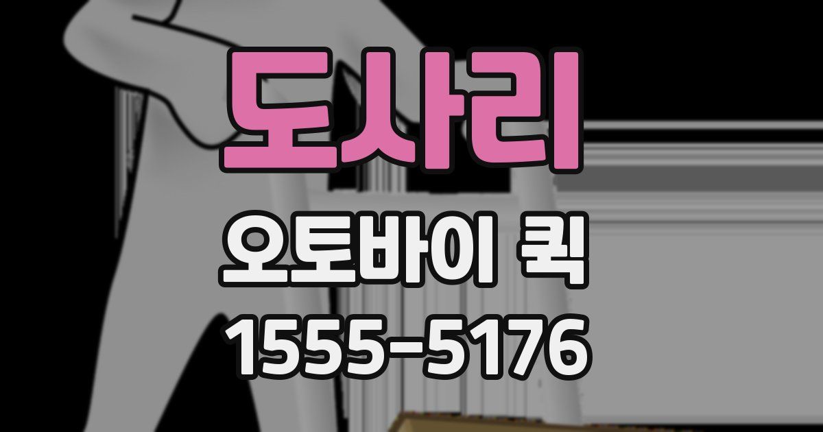 도사리 오토바이 퀵