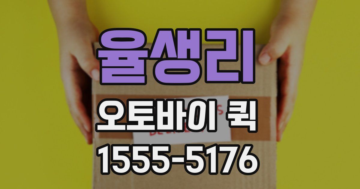 율생리 오토바이 퀵