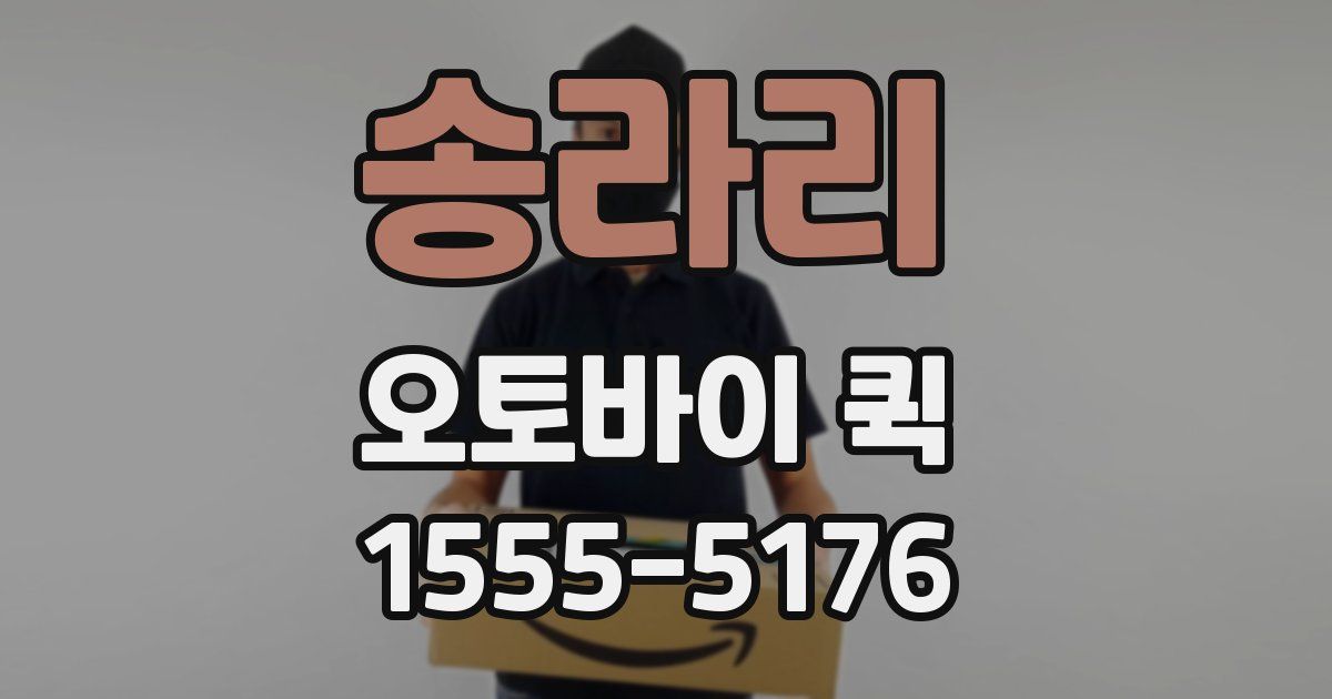 송라리 오토바이 퀵