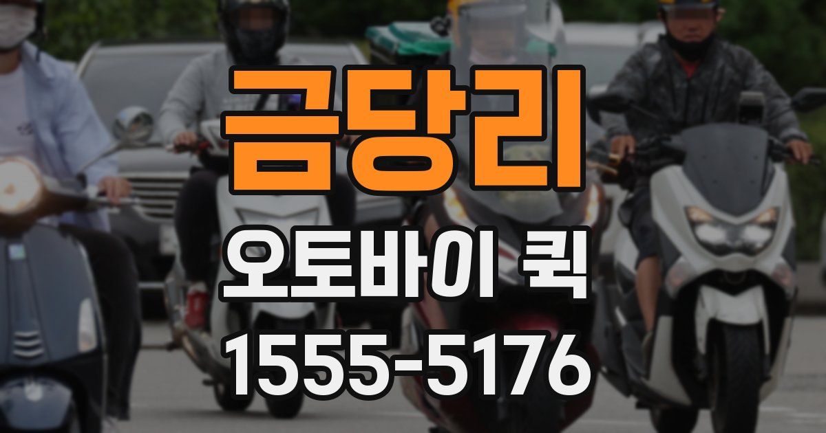 금당리 오토바이 퀵