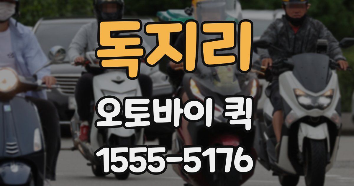 독지리 오토바이 퀵