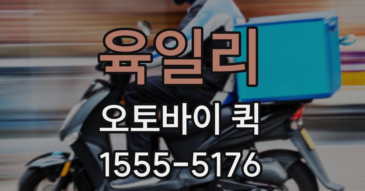 육일리 오토바이 퀵