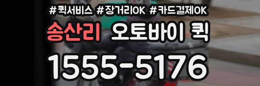 송산리 오토바이 퀵