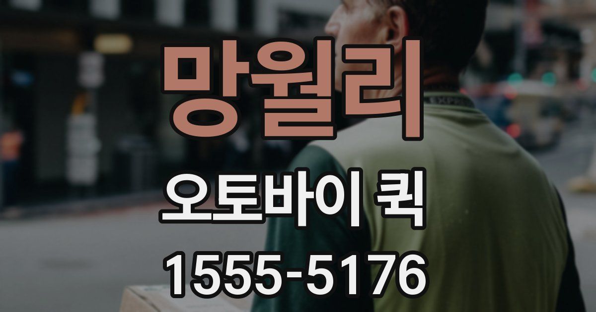 망월리 오토바이 퀵