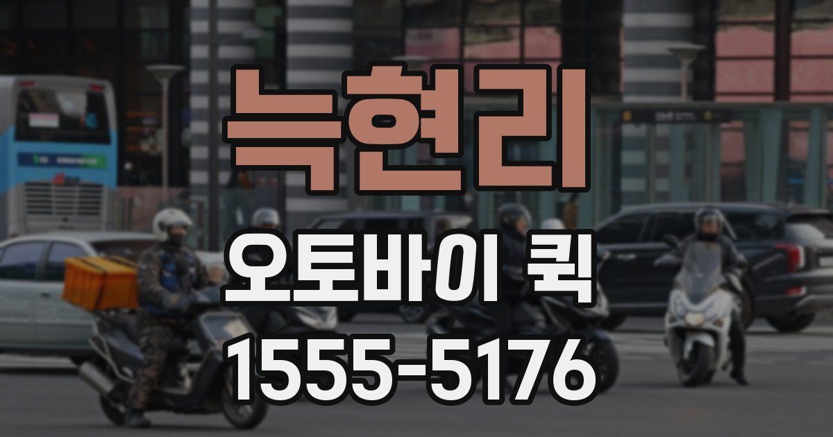 늑현리 오토바이 퀵