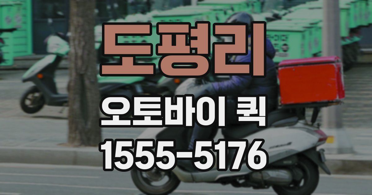 도평리 오토바이 퀵