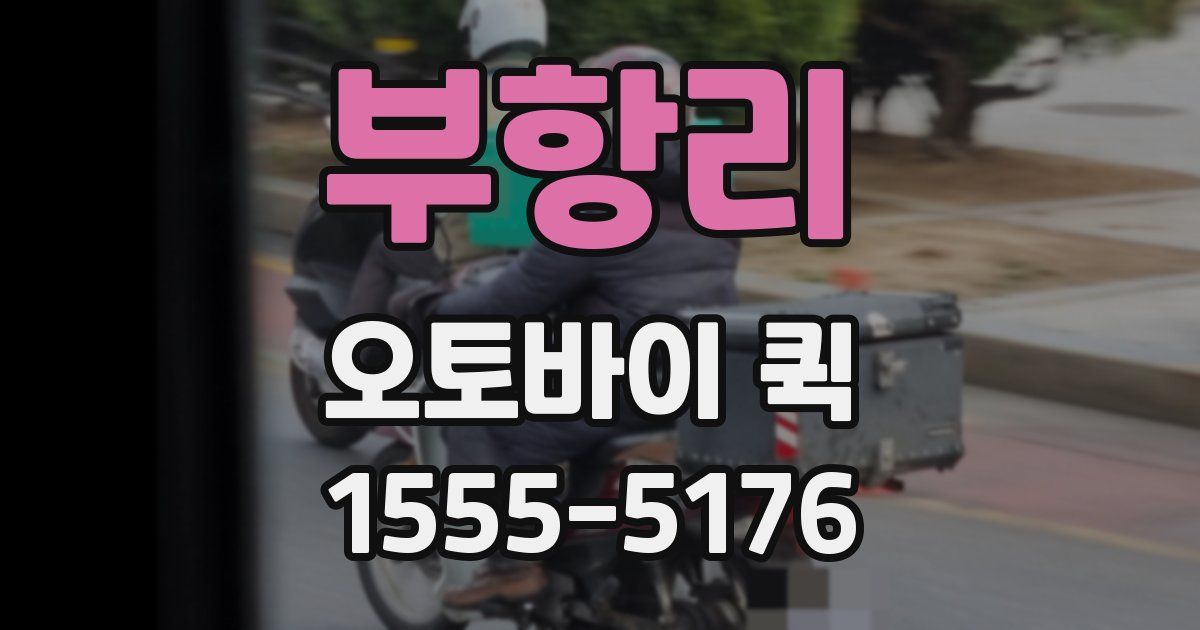 부항리 오토바이 퀵