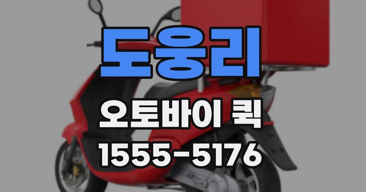 도웅리 오토바이 퀵