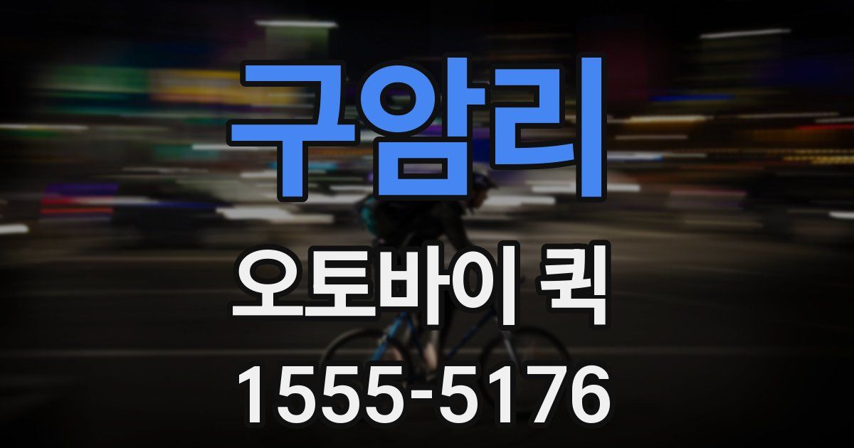 구암리 오토바이 퀵