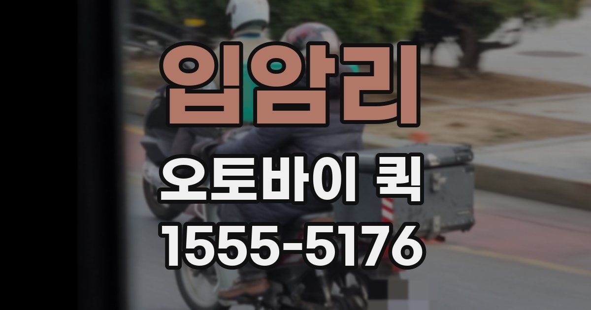 입암리 오토바이 퀵