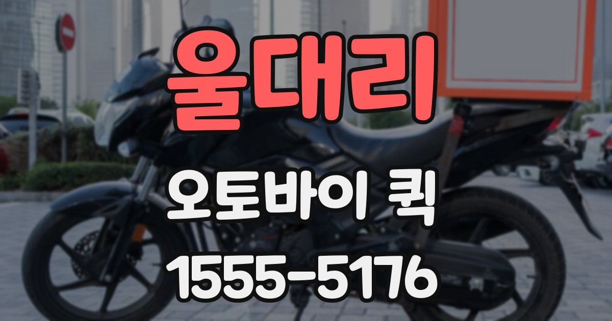 울대리 오토바이 퀵