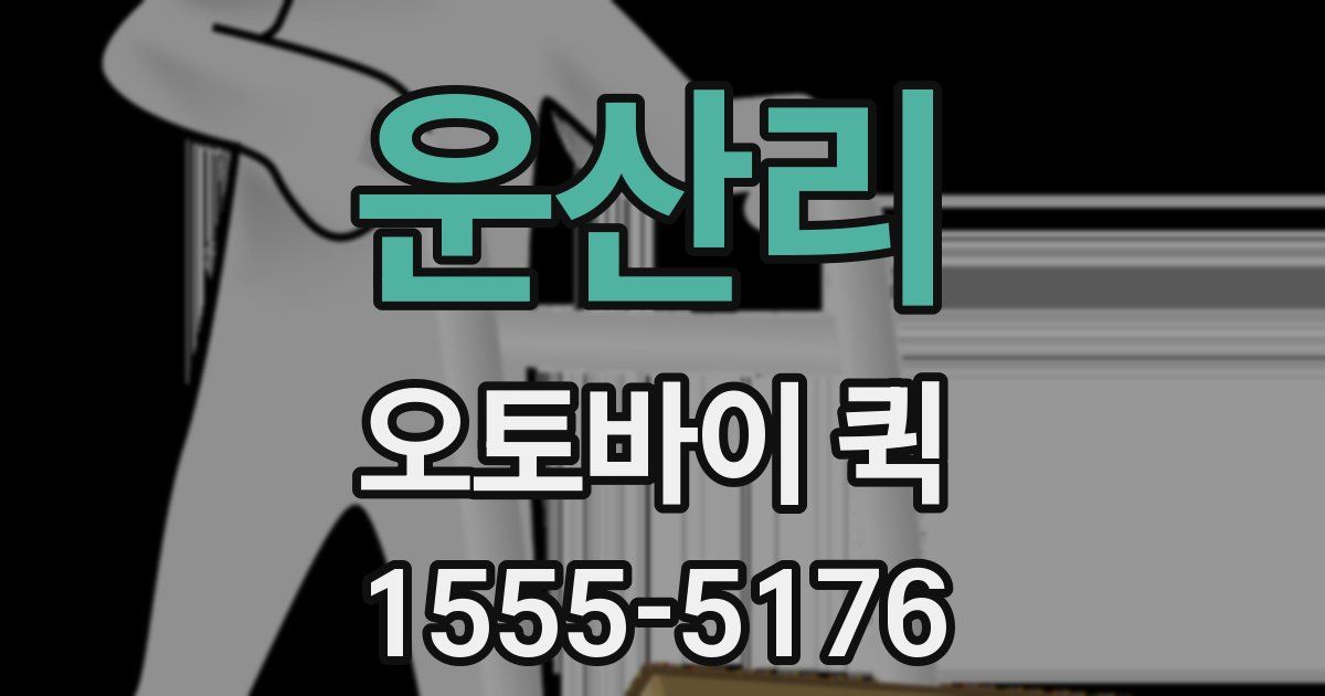 운산리 오토바이 퀵