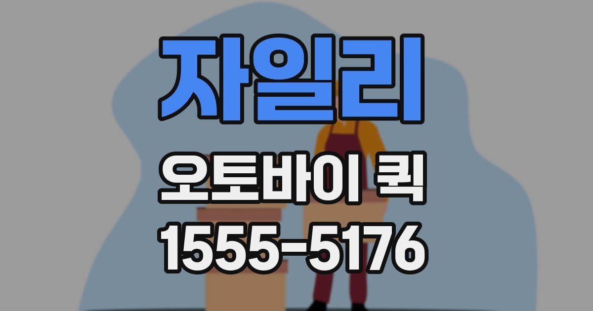 자일리 오토바이 퀵