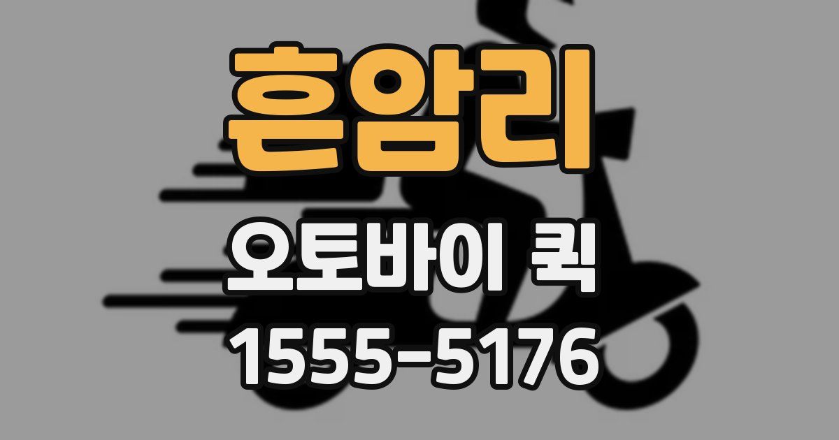 흔암리 오토바이 퀵