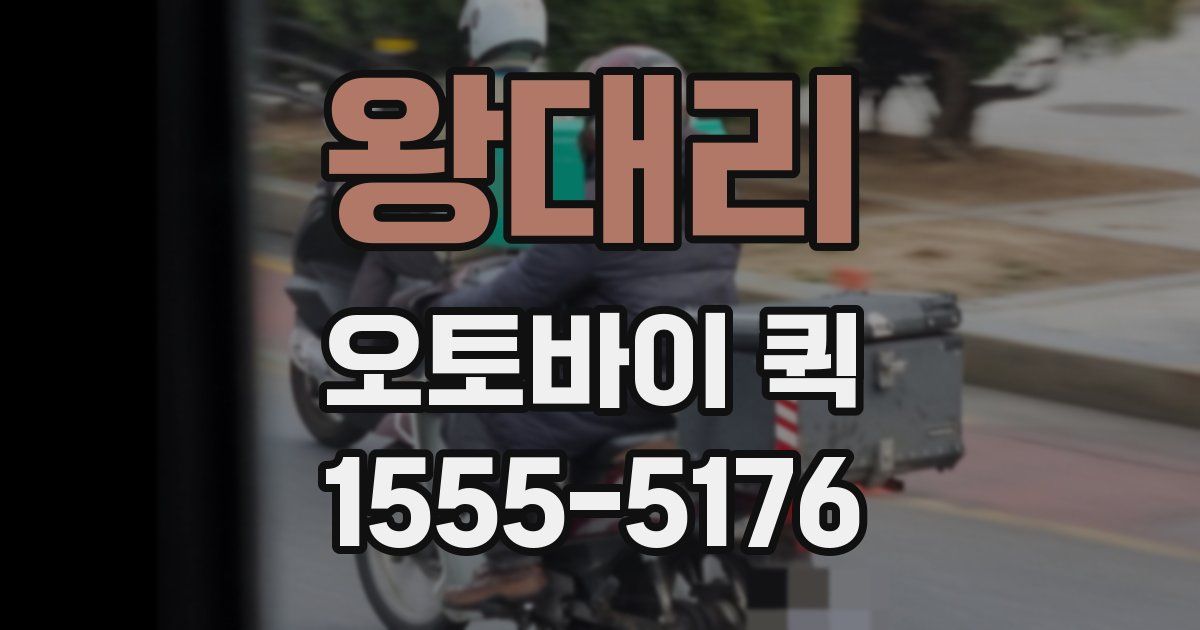 왕대리 오토바이 퀵