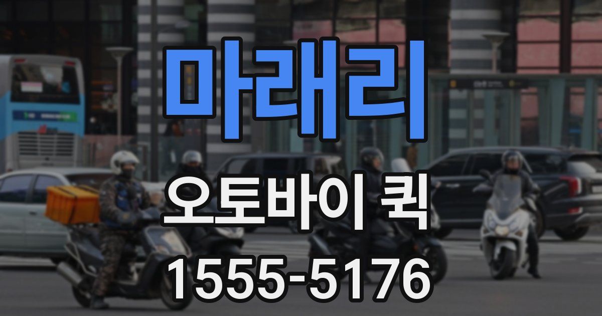 마래리 오토바이 퀵