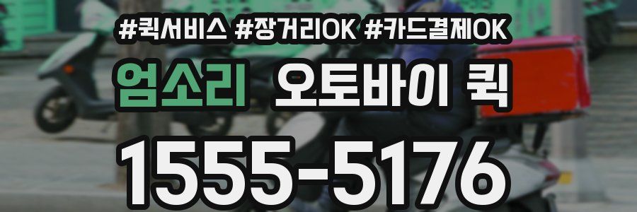 엄소리 오토바이 퀵