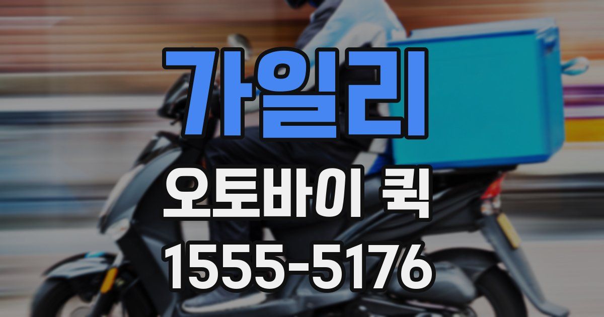 가일리 오토바이 퀵