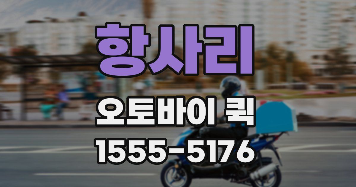 항사리 오토바이 퀵