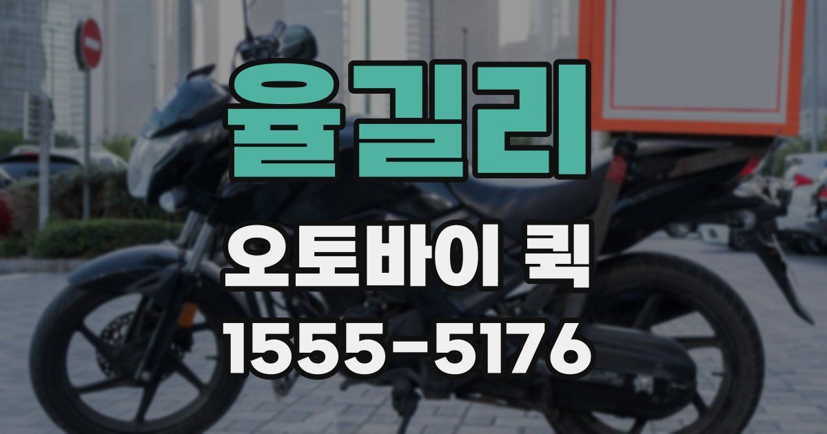 율길리 오토바이 퀵