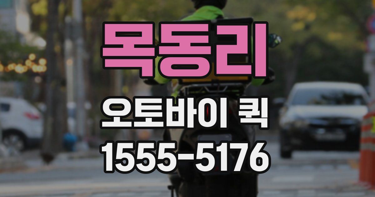 목동리 오토바이 퀵