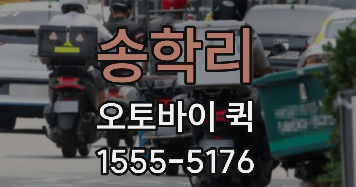 송학리 오토바이 퀵