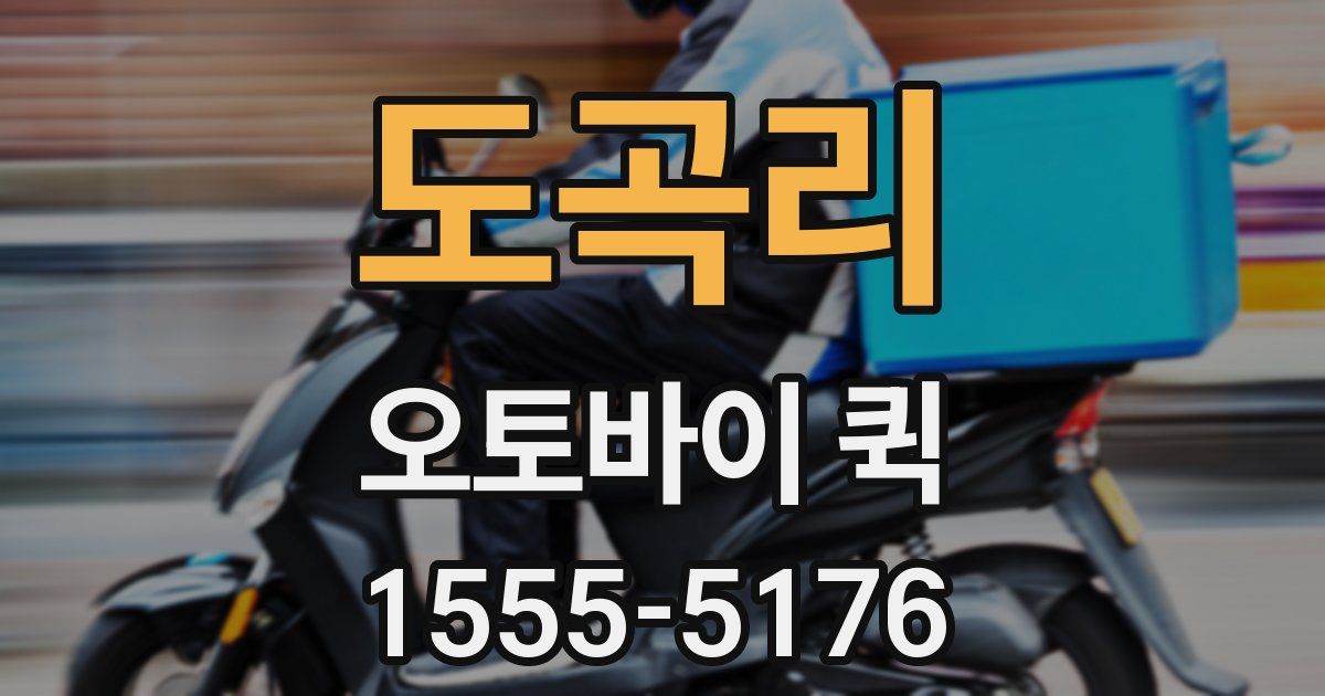 도곡리 오토바이 퀵