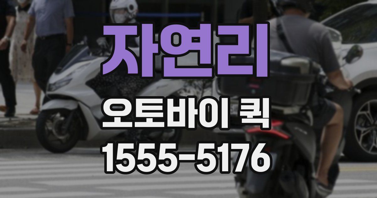 자연리 오토바이 퀵