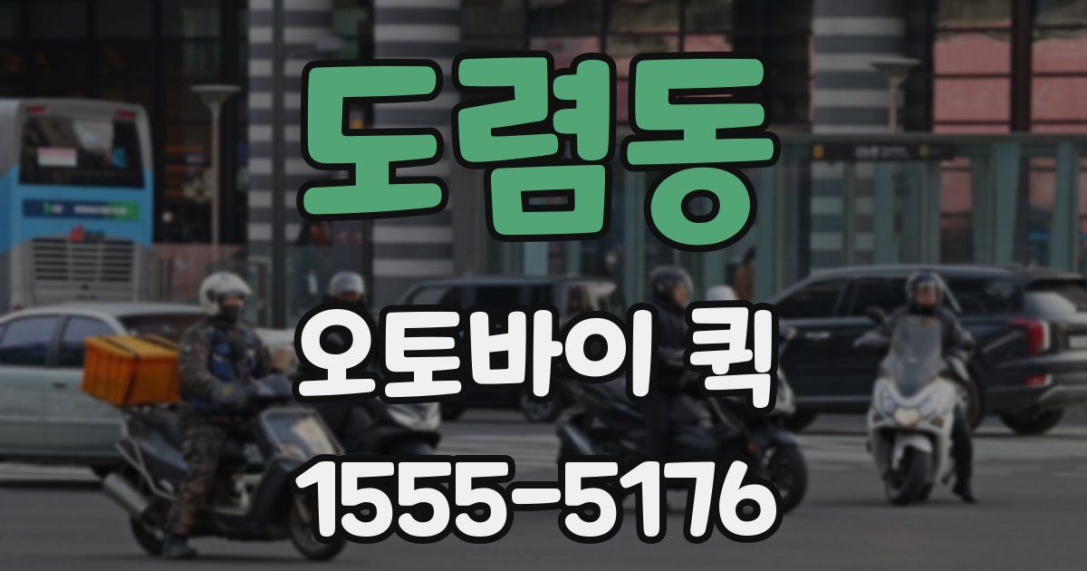 도렴동 오토바이 퀵