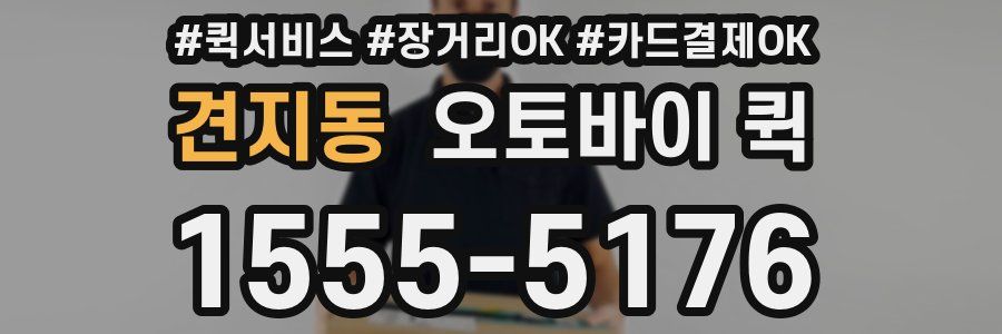 견지동 오토바이 퀵