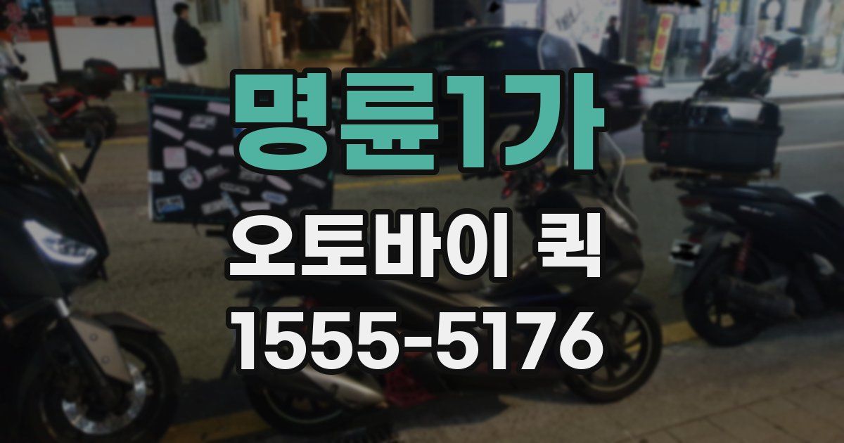 명륜1가 오토바이 퀵