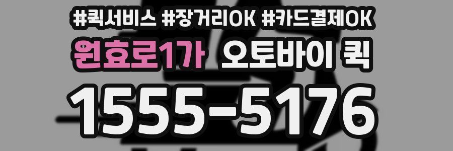 원효로1가 오토바이 퀵