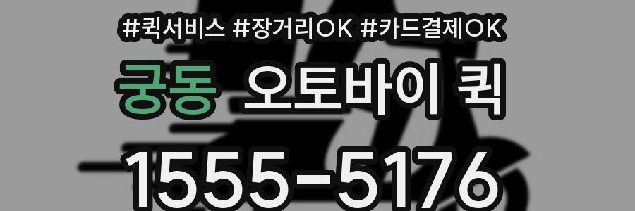 궁동 오토바이 퀵