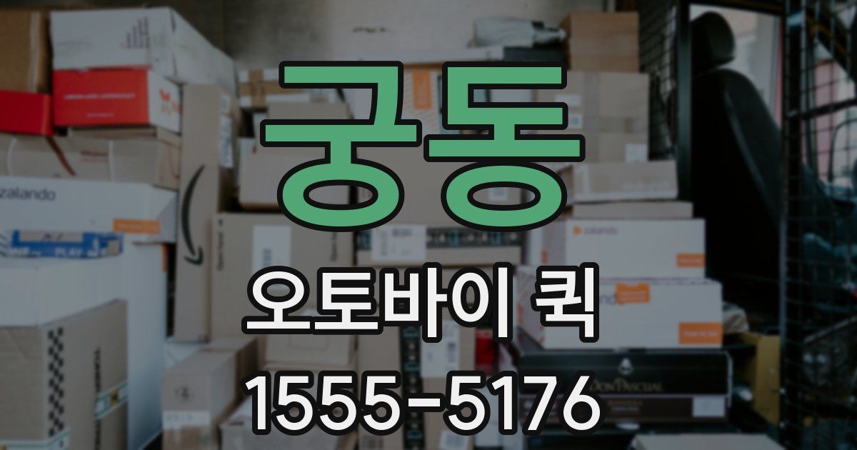 궁동 오토바이 퀵